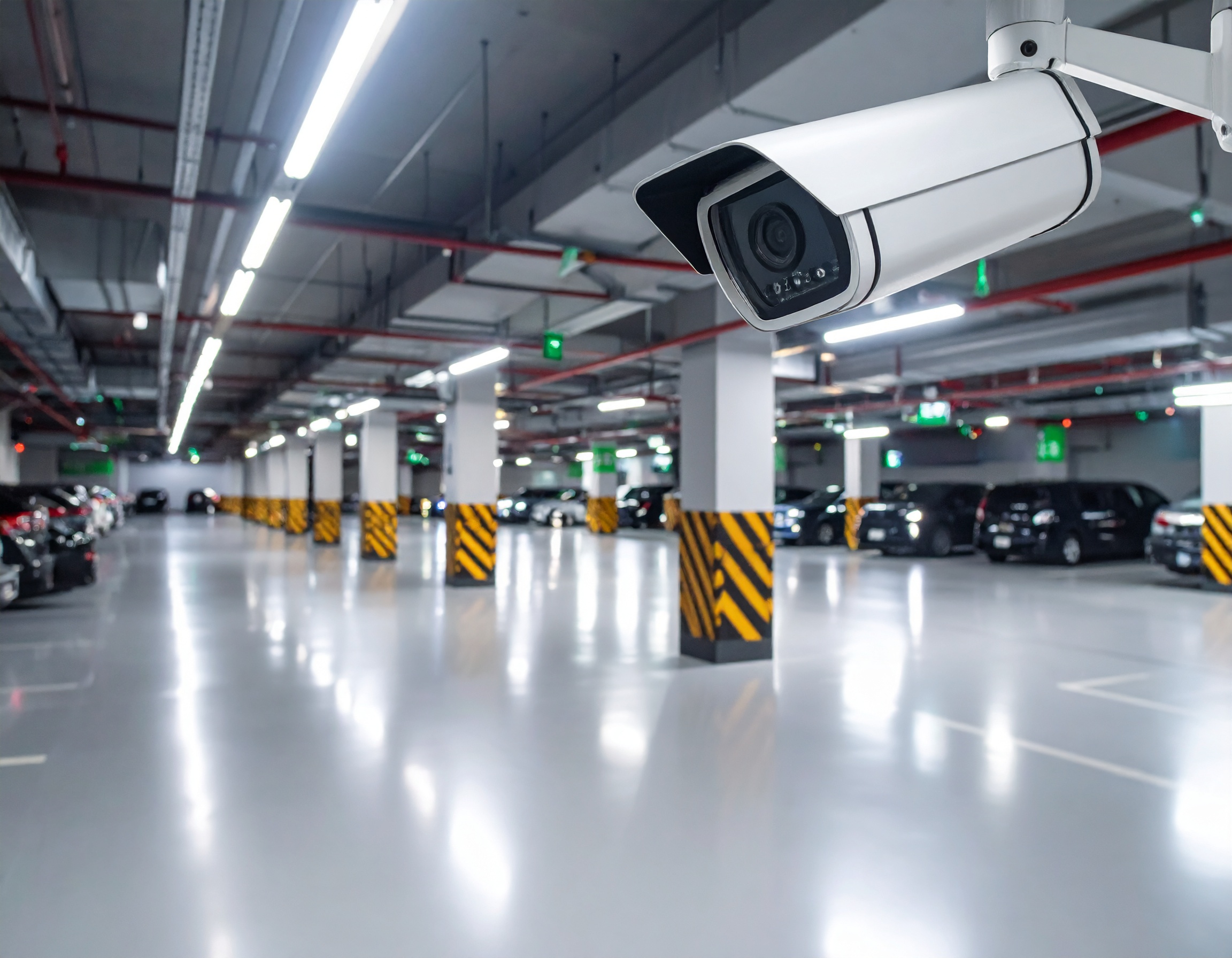 CCTV surveillance in parking facility